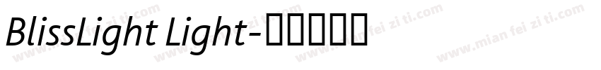 BlissLight Light字体转换